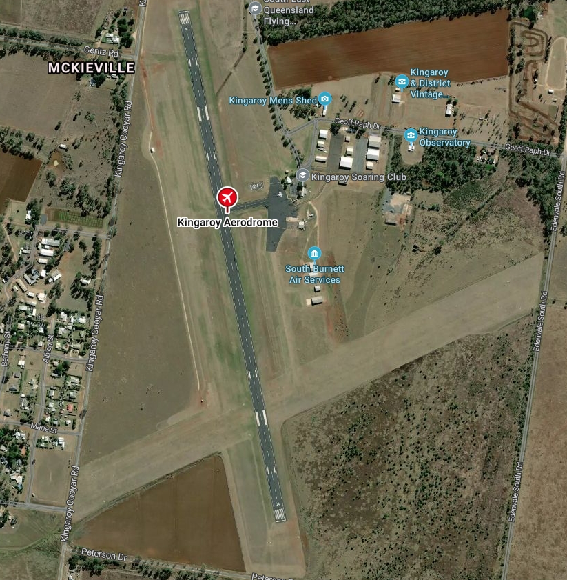 Aerial photo of Kingaroy Aerodrome