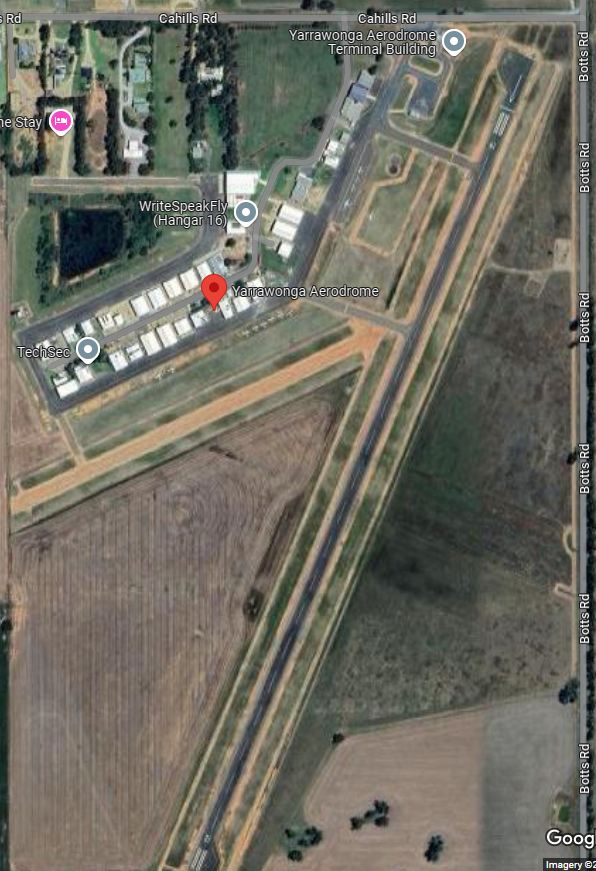 Aerial photo of Yarrawonga Aerodrome (YYWG)