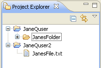 Project Explorer view