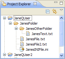 Project Explorer view