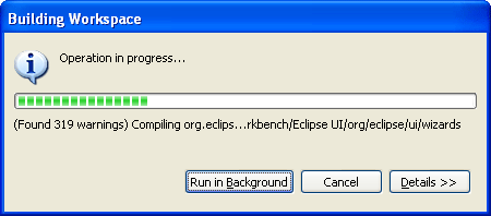 Progress dialog with Run in background button