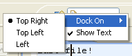 Perspective Bar Context Menu