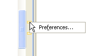 Picture showing the configuration of the overview ruler